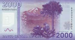 2000 чилийских песо реверс