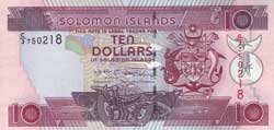 10 долларов Соломоновых островов аверс