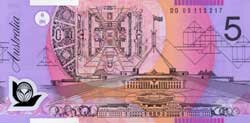 5 австралийских долларов реверс
