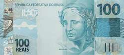 100 бразильских реалов аверс