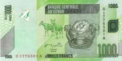 1000 конголезских франков аверс