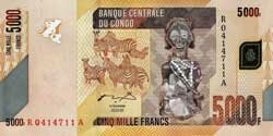 5000 конголезских франков аверс
