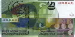 50 швейцарских франков реверс