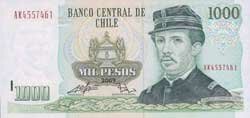 1000 чилийских песо аверс