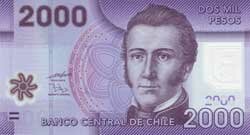 2000 чилийских песо аверс