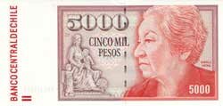 5000 чилийских песо аверс