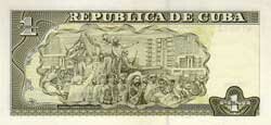 1 кубинских песо реверс