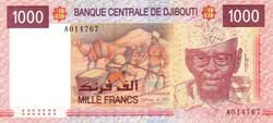 1000 франков Джибути аверс
