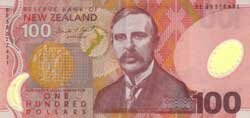 100 новозеландских долларов аверс