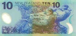 10 новозеландских долларов реверс