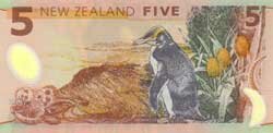 5 новозеландских долларов реверс