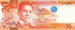 20 филиппинских песо аверс
