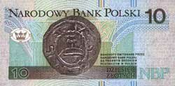 10 польских злотых реверс