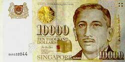 10000 сингапурских долларов аверс