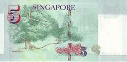 5 сингапурских долларов реверс