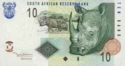 10 южноафриканских рэндов аверс