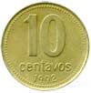 10 аргентинских сентаво аверс