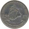 25 восточно-карибских центов аверс